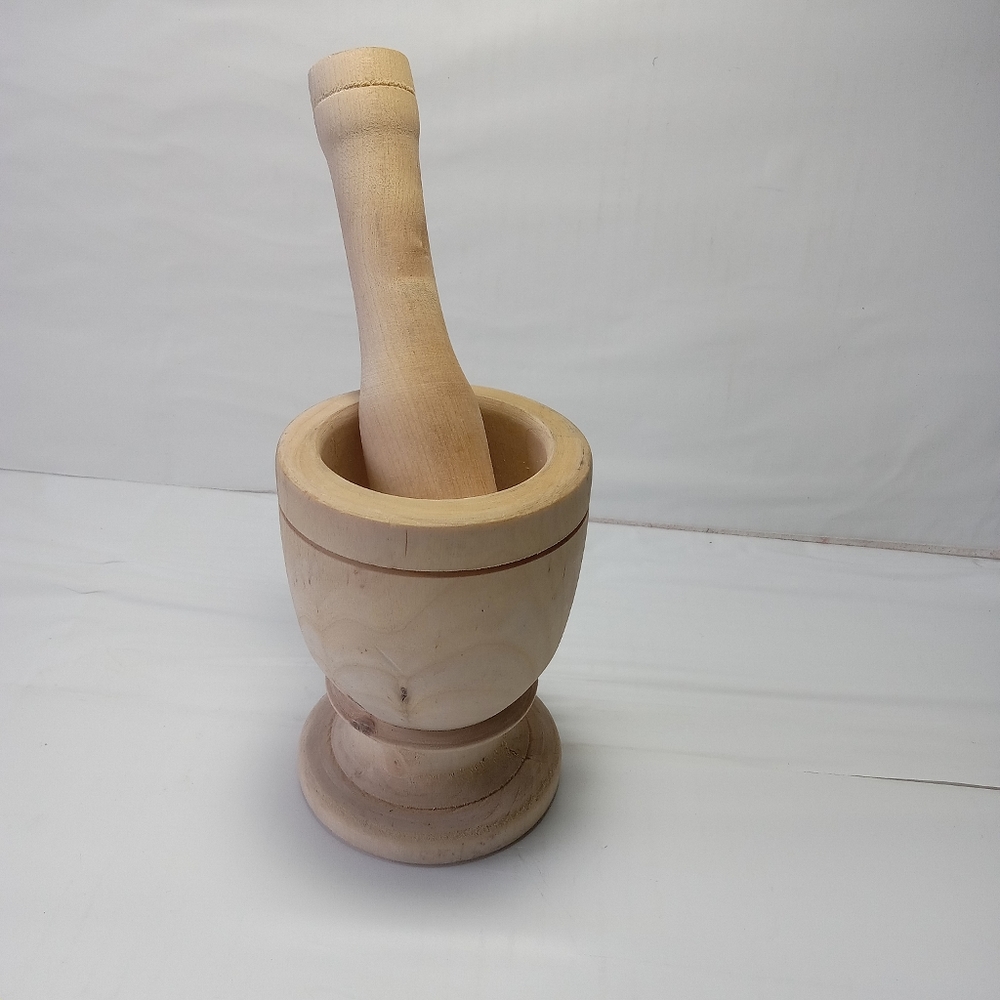 Imusa Wooden Morter And Pestle